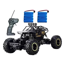 Carrinho Controle Remoto Rock Crawler 4x4 + Bateria Reserva