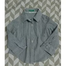 Camisa Beba 12m Entallada Benetton