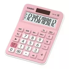 Calculadora Escritorio Casio Mx-12b 12 Digitos Rosa Color Rosa