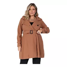 Casaco Sobretudo Plus Size Feminino Elegante Inverno Grandes