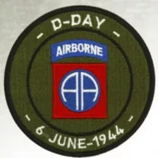 Parche 75° Aniversario Normandía Airborne Paracaidistas Usa