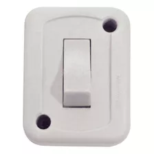 Interruptor De Sobrepor 1 Tecla Simples 10a 250 V Branco