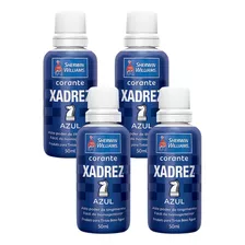 Kit 4 Corantes Bisnaga Xadrez Para Tintas Base D'água 50ml