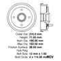 Cilindro Freno Der/izq Trasera Para Dodge Colt 1987