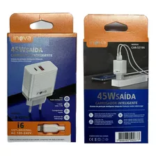 *carregador iPhone Inova 45w