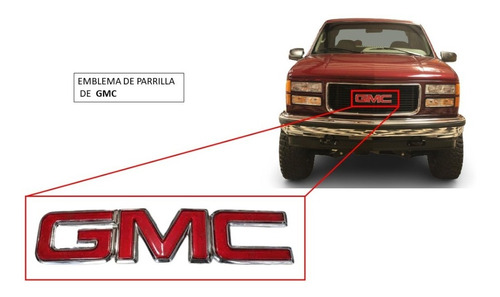 Emblema Parrilla Gmc Sierra Camioneta 1996-1998. Foto 5