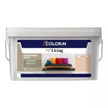 Colorin Living Interior Pintura Latex Lavable Mate 4 Litros Color Blanco