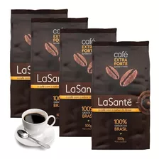 Kit 2kg Café Torrado E Moído Extra Forte Pouch La Santé 