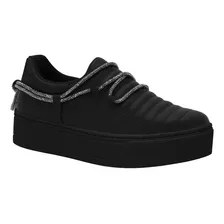 Tênis Ramarim Sem Cadarço Flatform Brilho Slip On Feminino