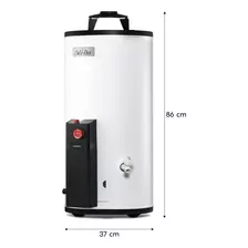 Calentador De Agua Depósito Maximus Para 1 Servicio, 38l Color Blanco