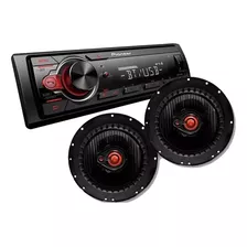 Combo Stereo Pioneer Mvh-s215bt Usb + Parlantes 6,5'' Oferta