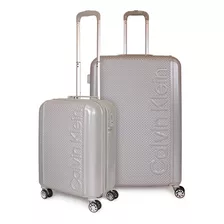 Pack 2 Maletas Rome S De Cabina 10kg + Grande 23kg Gris Calv