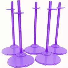 4 Suporte Roxo Para Boneca Barbie Susi * Pedestal