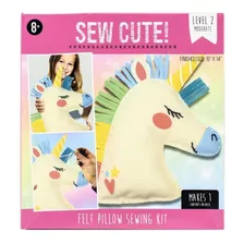 Kit Infantil Unicornio Niña Crea Almohada Fieltro Cojin Cose