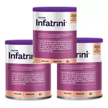 3 Latas De Infatrini Danone 0 A 12 Meses Com 400g