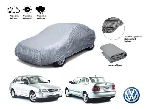 Lona Gruesa Felpa Impermeable Cubre Auto Vw Derby 2005 Foto 2