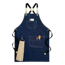 Delantal De Jeans Para Barberos, Cocina, Jardín, Cerámica.