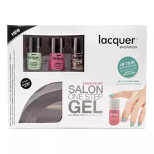 Kit De Inicio Gel De Un Solo Paso Lacquer Color Blanco