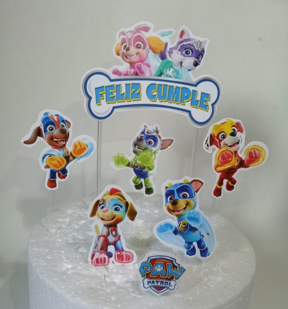 Cake Topper Bluey Adorno Torta Cumpleaños