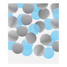Confetti Azul Celeste - Plateado Paquete X 1