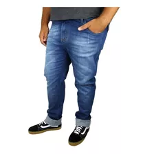 Calça Masculina Jeans Com Lycra Plus Size Modelos Até Nº60