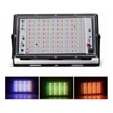 Foco Led Reflector Rgb 50 W Con Interruptor Y Control Remoto