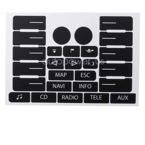 For Vw Touareg 2004-2009 Button Decals Stickers Radio W  Tta Foto 2