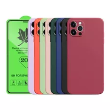 Carcasa Slim Silicona Para iPhone + 20d Lamina 2 Regalos 