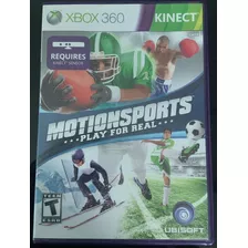 Jogo Motion Sports Play For Real Físico Dvd Xbox 360 Kinect