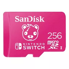 Microsd 256gb Sandisk Microsdxc Uhs-i Para Nintendo Switch - Fortnite
