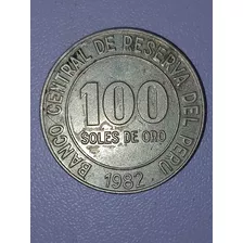 Moneda 100 Soles De Oro 1982