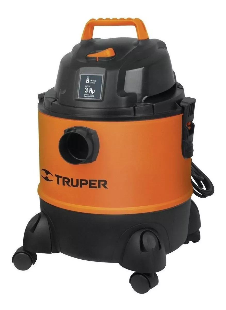 Aspiradora Truper Aspi-06 23l  Naranja Y Negra 120v