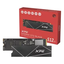 Ssd M.2 2280 512gb Adata Xpg Gammix S70 Blade Pci-e Nvme 1.4 Gen4x4 Leitura 7400mb/s Compatível Com Pc Notebook Playstation 5