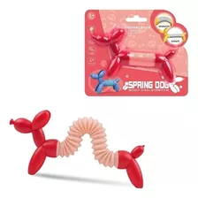 Perro Globo Pop Tube Juego Antiestrés Con Resorte Estira