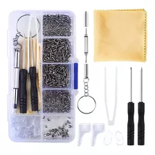 Kit Reparo Para Óculos Acessórios Caixa Parafusos Manutenção