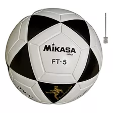 Balón Fútbol Mikasa Ft5 Cuero Original Clásico + Aguja 