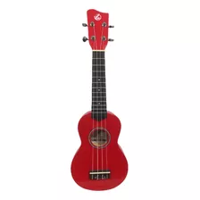 Ukelele Con Funda Color Rojo