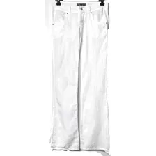 Pantalón Cloqué Blanco Nuevo! Dama Talle M