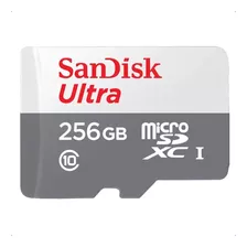 Cartão Memória Sandisk Ultra Sdsqunr Com Adaptador Sd 256gb