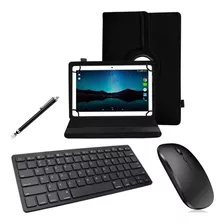 Capa Case + Teclado E Mouse Bluetooth P/ Tab Pritom M10 10.1