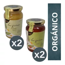 Miel Orgánica Las Quinas 2 Cremosas + 2 Líquidas - Sin Tacc