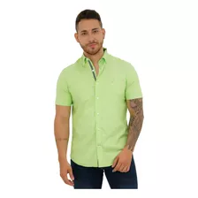 Camisa Nautica Verde Hombre 01100w 3ms