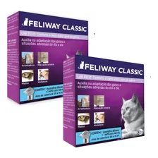 Kit 2x Kit Feliway Classic Com Difusor E Refil 48ml 