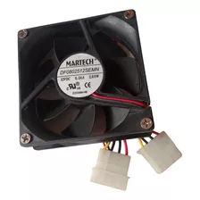 Ventilador Cooler 8x8 Cm 12 Volt Martech Enchufe 4 Pines