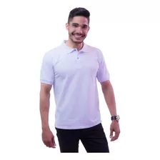 Camisa Camiseta Gola Polo Masculina Branca