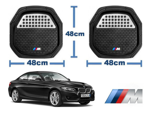 Tapetes 4pz Charola 3d Logo Bmw M-series 220i 2014 - 2020 Foto 3