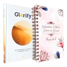 Kit Livro Devocional Glorify E Diário De Oração Feminino Flores