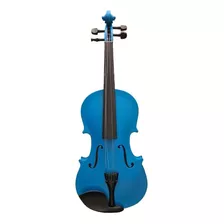 Violin 4/4 Especial Azul Con Estuche/arco/puente Y Brea Ando