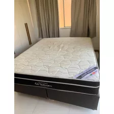 Cama Box Queen Com Colchão Ortobom