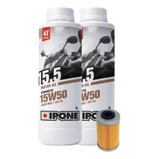 Kit Service Ktm Duke 200 250 390 Filtro Aceite + Ipone 15.5